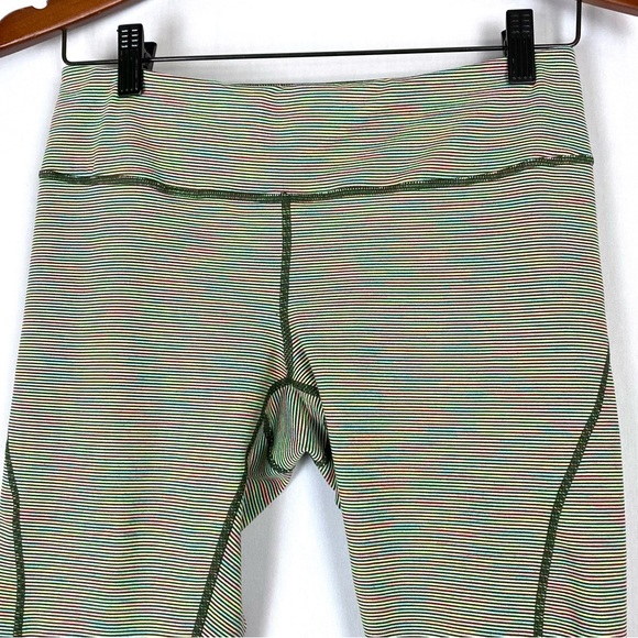 Zella Neon Striped Crop Leggings - Medium - Picture 3 of 13